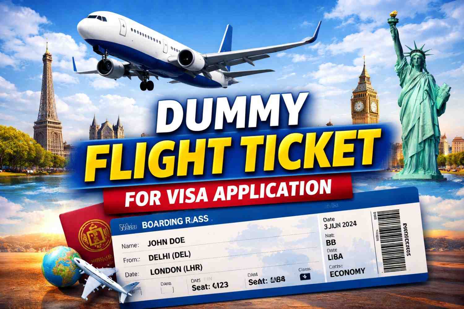 Book Dummy Ticket for Schengen Visa – 100% Valid Reservation