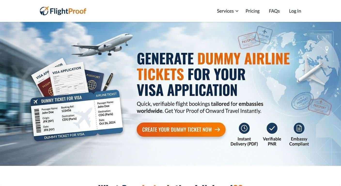 Dummy Airline Ticket Generator for Visa Application: What It Is & How to Use It Safely