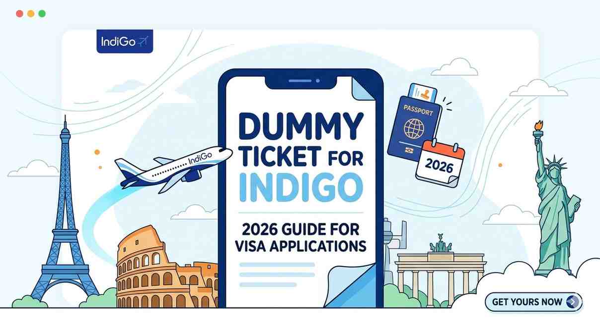 How to Get a Dummy Flight Ticket for IndiGo (2026 Guide for Visa)