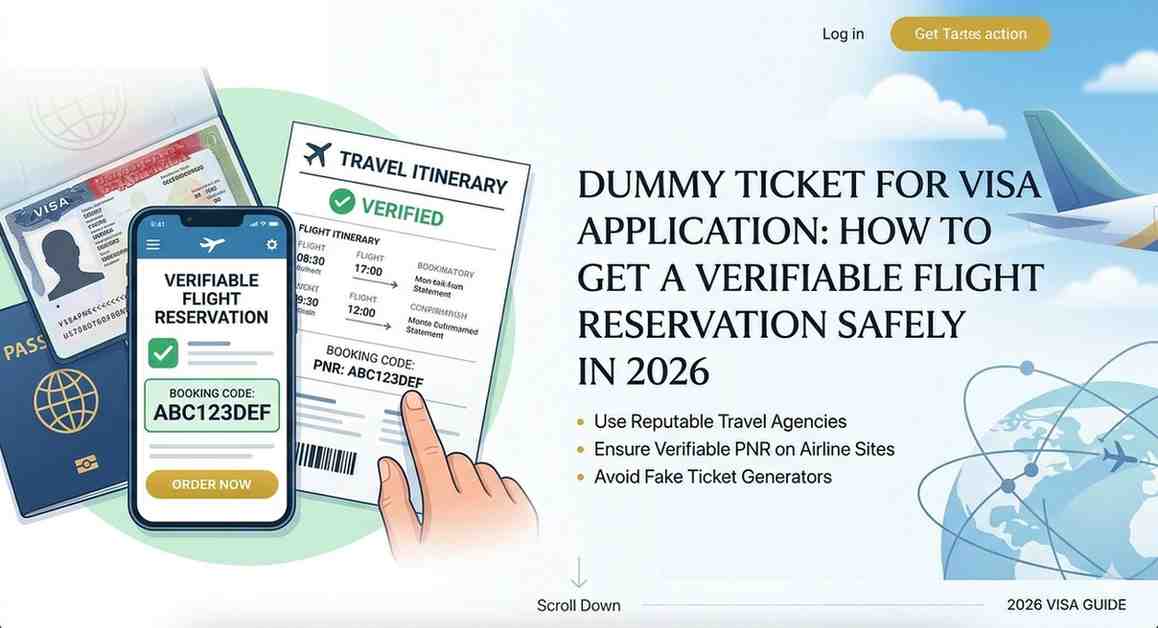 Dummy Ticket for Visa Application: How to Get a Verifiable Flight Reservation Safely in 2026