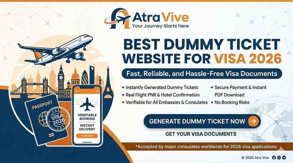 Best Dummy Ticket Website for Visa 2026 – Reliable & Cheap Options