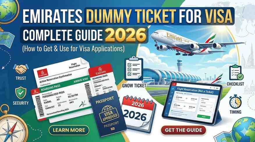 Emirates Dummy Ticket for Visa: Complete Guide 2026 (How to Get & Use)