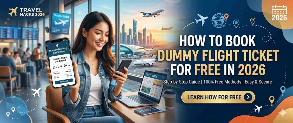 How to Book Dummy Flight Ticket for Free in 2026 – Safe Options for Visa Applications