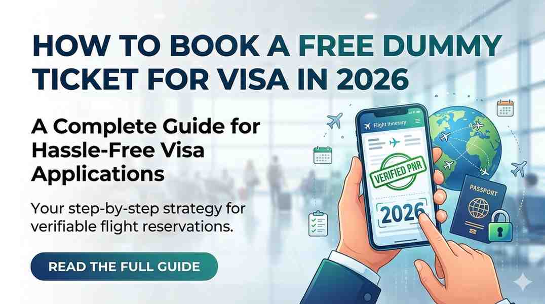 How to Book a Free Dummy Ticket for Visa in 2026 (Legit & Verifiable Methods)