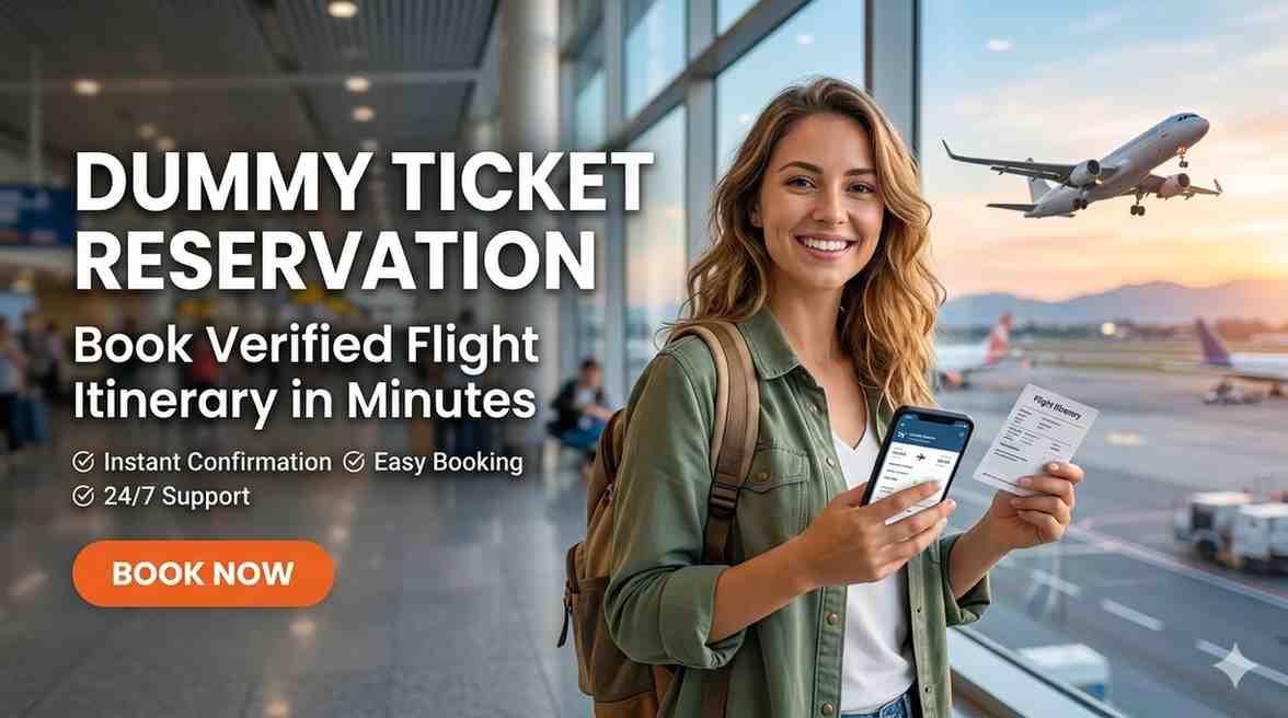 Dummy Ticket Reservation – Book Verified Flight Itinerary in Minutes