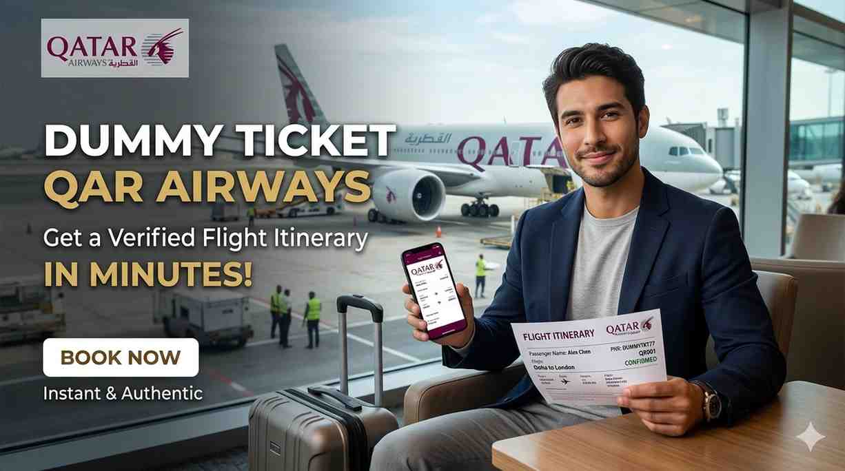 Dummy Ticket Qatar Airways – Get a Verified Flight Itinerary in Minutes
