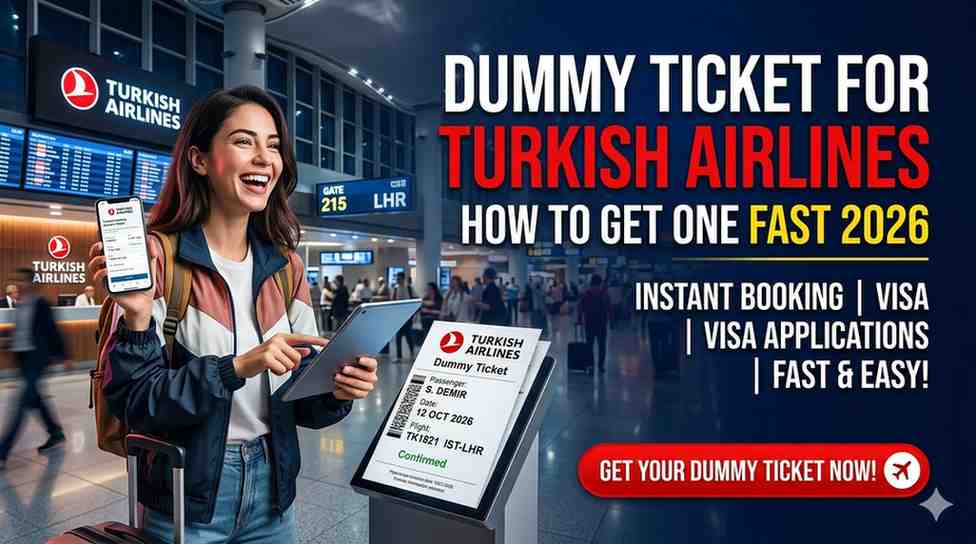 Dummy Ticket for Turkish Airlines – How to Get One Fast 2026