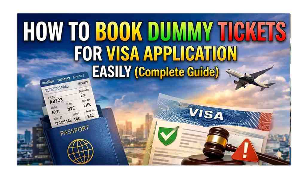 How to Book a Dummy Flight Ticket for Visa – Step-by-Step Guide