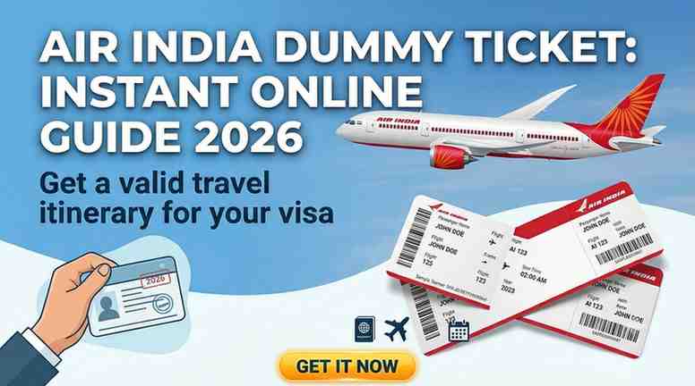 Air India Dummy Ticket: How to Get One Online Instantly in 2026