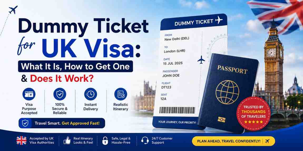 Dummy Ticket for UK Visa: What It Is, How to Get One & Does It Work?