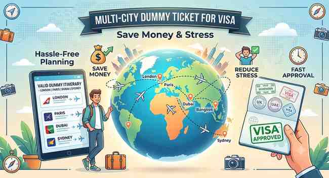 Multi City Dummy Ticket for Visa: Save Money & Stress