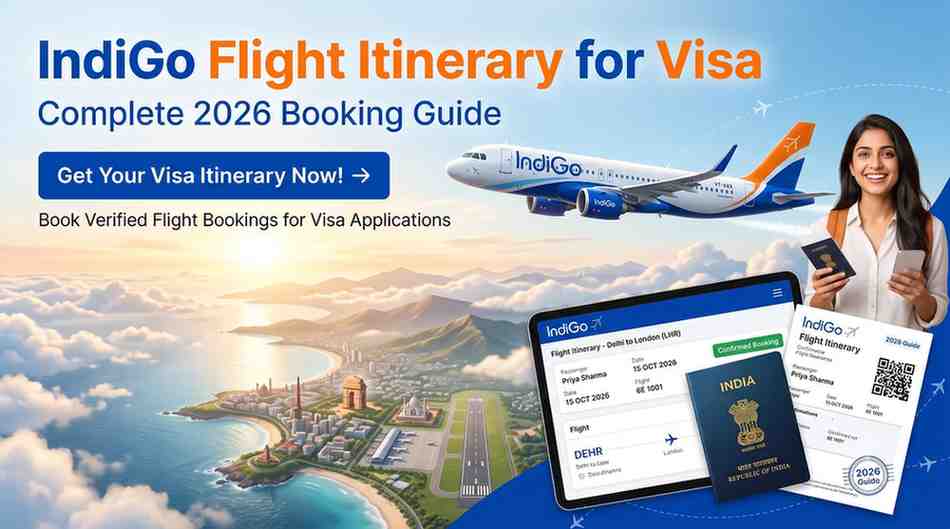 IndiGo Flight Itinerary for Visa: Complete 2026 Booking Guide
