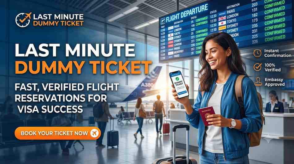 Last Minute Dummy Ticket: Fast, Verified Flight Reservations for Visa Success