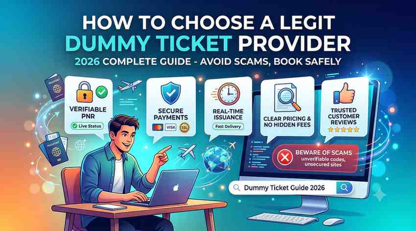 How to Choose a Legit Dummy Ticket Provider - 2026 Guide