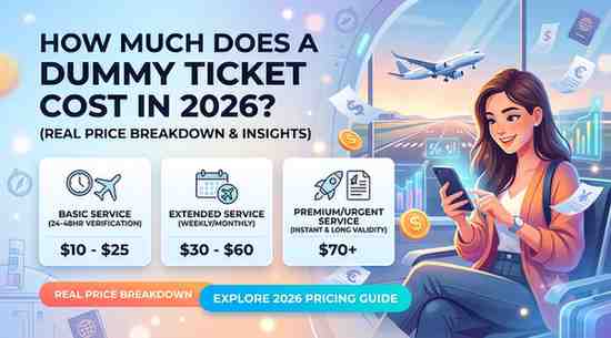 How Much Does a Dummy Ticket Cost in 2026? (Real Price Breakdown)